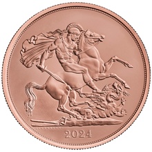 2024 Gold £5 Coin Quintuple Sovereign Brilliant Uncirculated Boxed