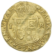 1615-16 Gold Unite Coin James I mm Tun