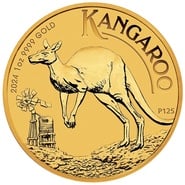 2024 1oz Australian Kangaroo Gold Nugget Coin