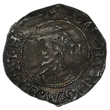 1645-1646 Charles I Silver Half Groat Twopence Hammered mm Sun