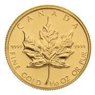 1982 1/10oz Canadian Maple Leaf Gold Coin