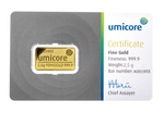 2.5 Gram Gold Bars | BullionByPost®