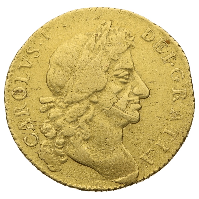1681 Gold Guinea Coin Charles II