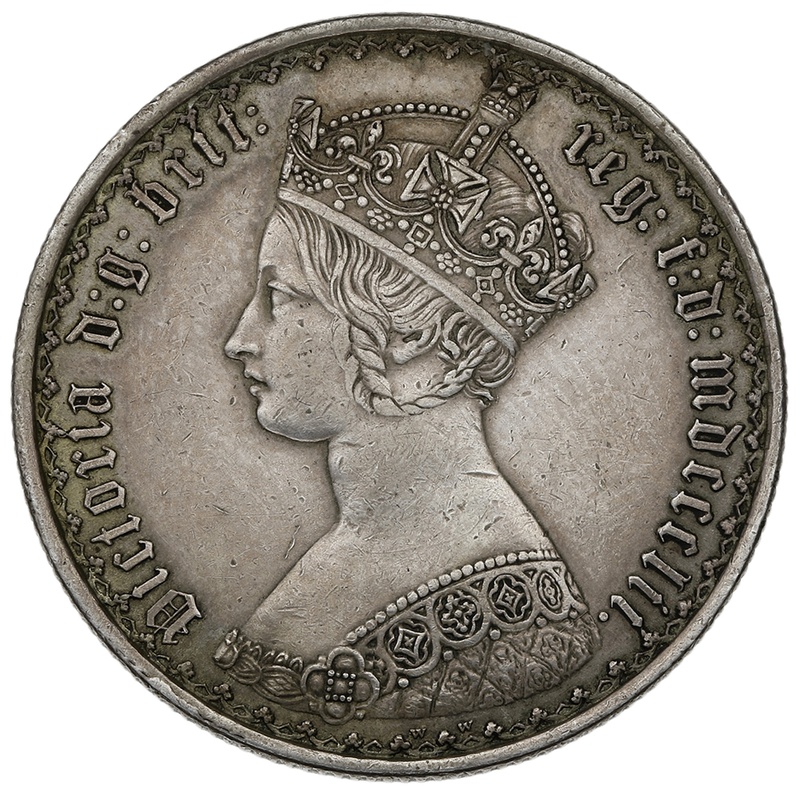 1852 Florin Silver Coin Queen Victoria 