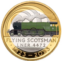 2023 £2 Piedfort Proof 100th Anniversary of the Flying Scotsman Silver Coin Boxed