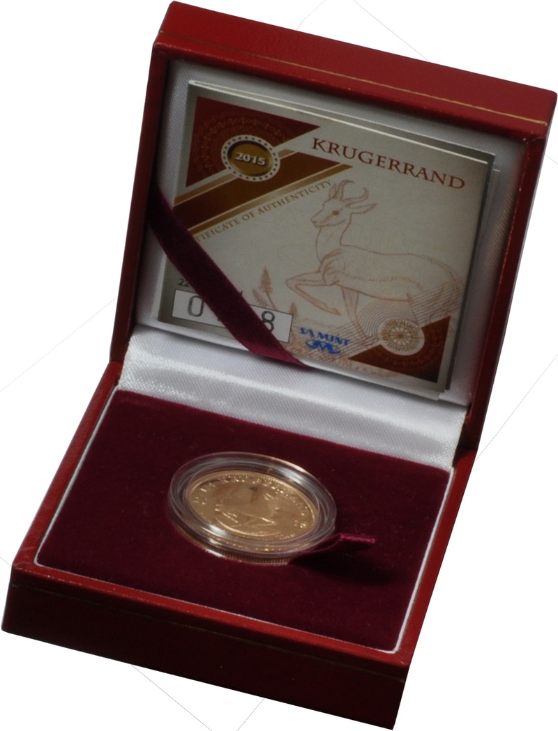 2015 1/4oz Gold Proof Krugerrand - Boxed