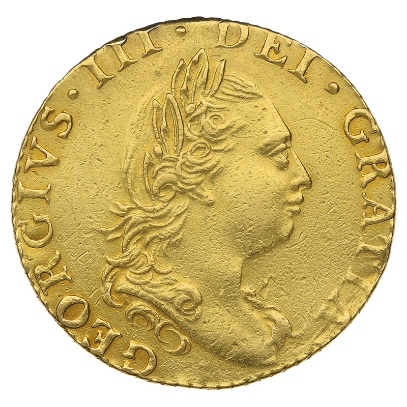 1783-1785 Gold Half Guinea Coin George III