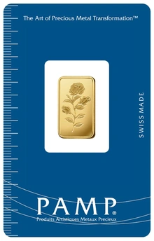5g Gold Bar Rosa Minted PAMP
