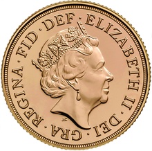 2018 Gold Sovereign Elizabeth II Fifth Head