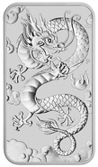 2020 1oz Dragon Rectangular Silver Bar