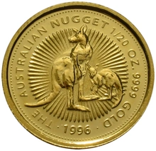 1/20oz Australian Kangaroo Gold Nugget Best Value