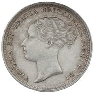 1886 YH  Queen Victoria Silver Sixpence