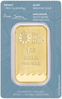 1oz Britannia Minted Gold Bar