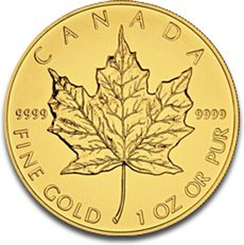2012 Canadian Maple Leaf Gold Coin 1oz