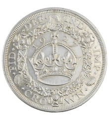 1927 Proof Silver Crown Coin George V Christmas Crown Uncirculated
