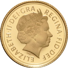 2013 Proof Gold Half Sovereign Elizabeth II Fourth Head