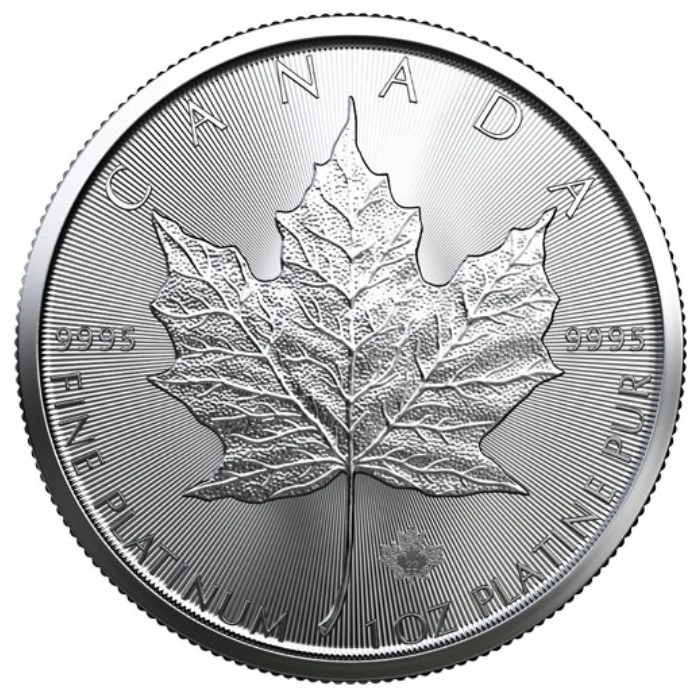 2022 1oz Canadian Maple Leaf Platinum Coin