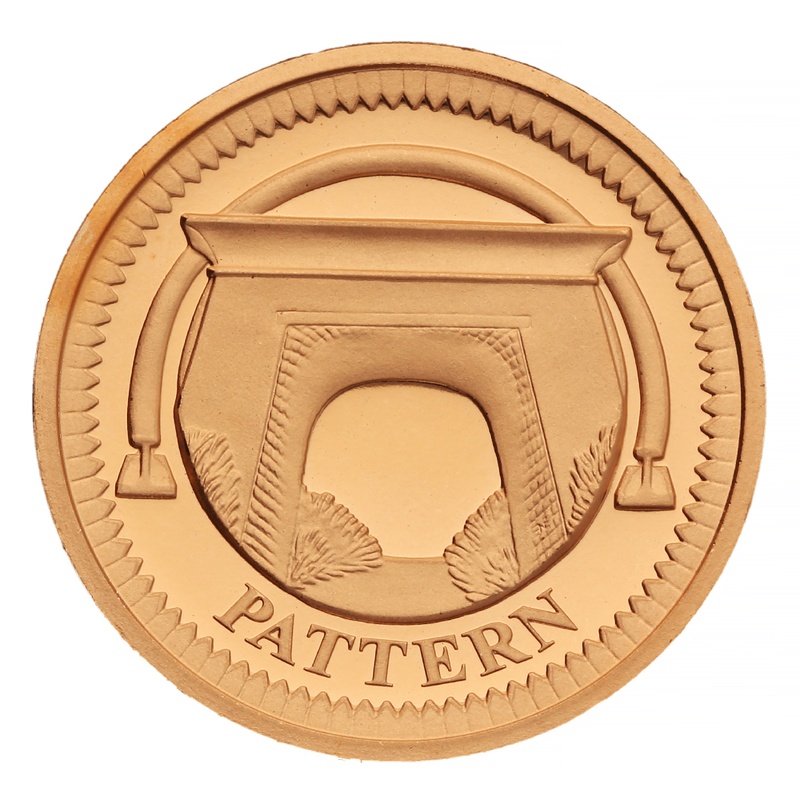 2003 Proof Gold £1 Pound Coin Egyptian Arch Bridge Pattern