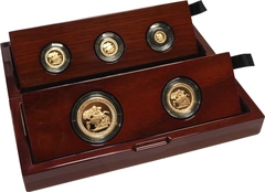 2017 Proof Gold Sovereign 5 Coin Set 200th Anniversary Fifth Head Boxed