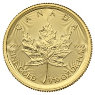 2019 1/10oz Canadian Maple Leaf Gold Coin