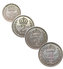 George V 1939 Silver Maundy Set Uncirculated Boxed