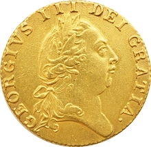 1788 Gold Guinea Coin George III Spade