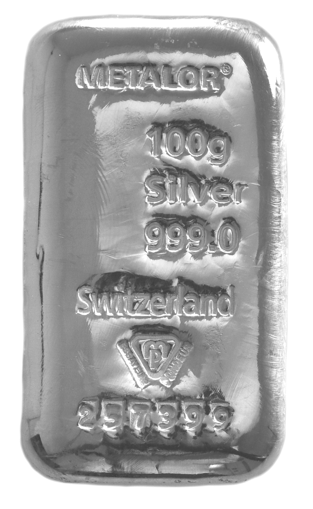 Metalor 100 gram Silver Bar BullionByPost From £110.76