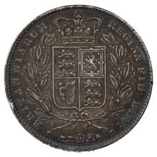 1845 VIII Queen Victoria Silver Crown