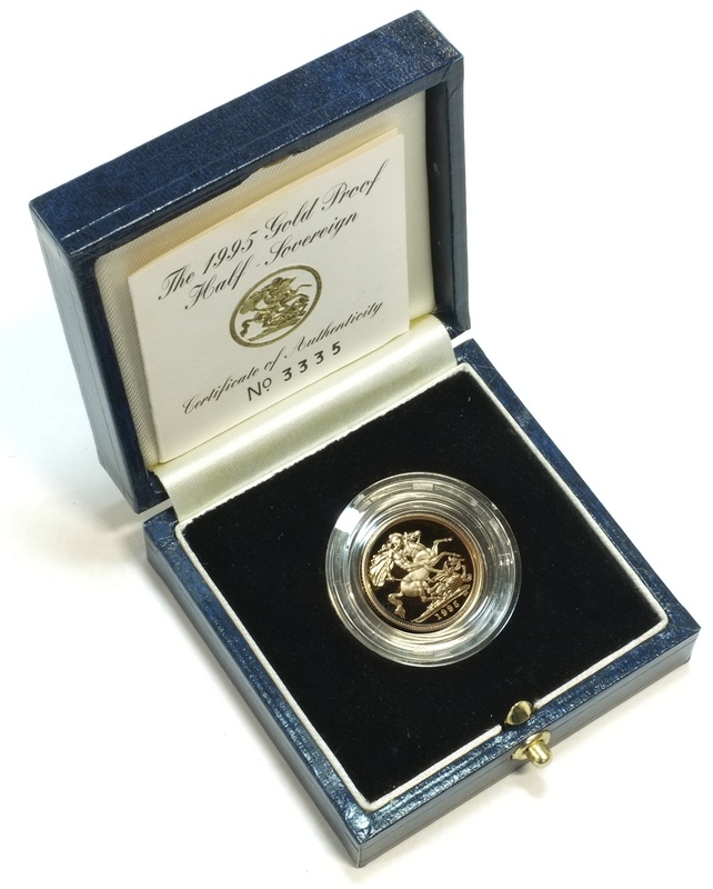 Gold Proof 1995 Half Sovereign Boxed