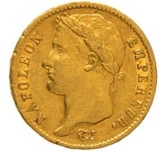 1811 French 20 Francs Gold Coin Napoleon I Laureate Head A