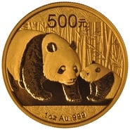 1oz Gold Chinese Panda Coin Best Value 1982 - 2015