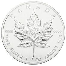 1989 Canadian Silver Maple Leaf Coin 1oz