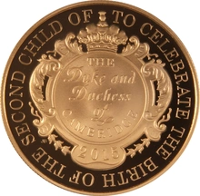 2015 Proof Gold Crown £5 Coin The Royal Birth of Princess Charlotte