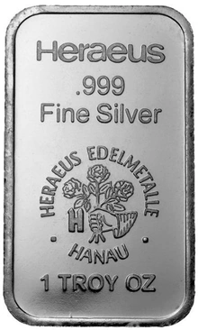 1oz Silver Bar Argor-Heraeus