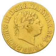 1820 Gold Sovereign George IIII Closed 2