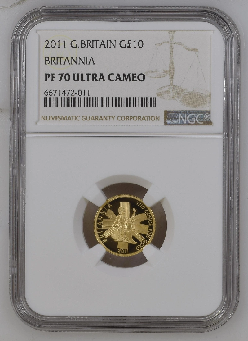 2011 Proof 1/10oz Gold Britannia Coin NGC PF70