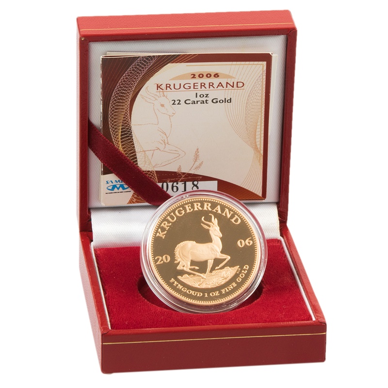 2006 Proof Krugerrand Gold Coin 1oz Boxed