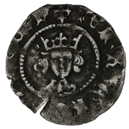 1445-1454 Henry VI Silver Penny London. 1leaf-Pellet issue