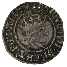 1504-1509 Henry VII Silver Half Groat Twopence Hammered York Arch Bainbridge