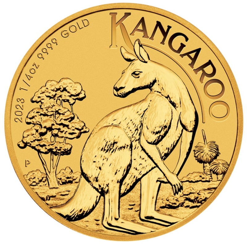 2023 1/4oz Australian Kangaroo Gold Nugget Coin