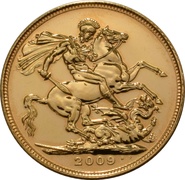 2009 Gold Sovereign - Elizabeth II Fourth Head