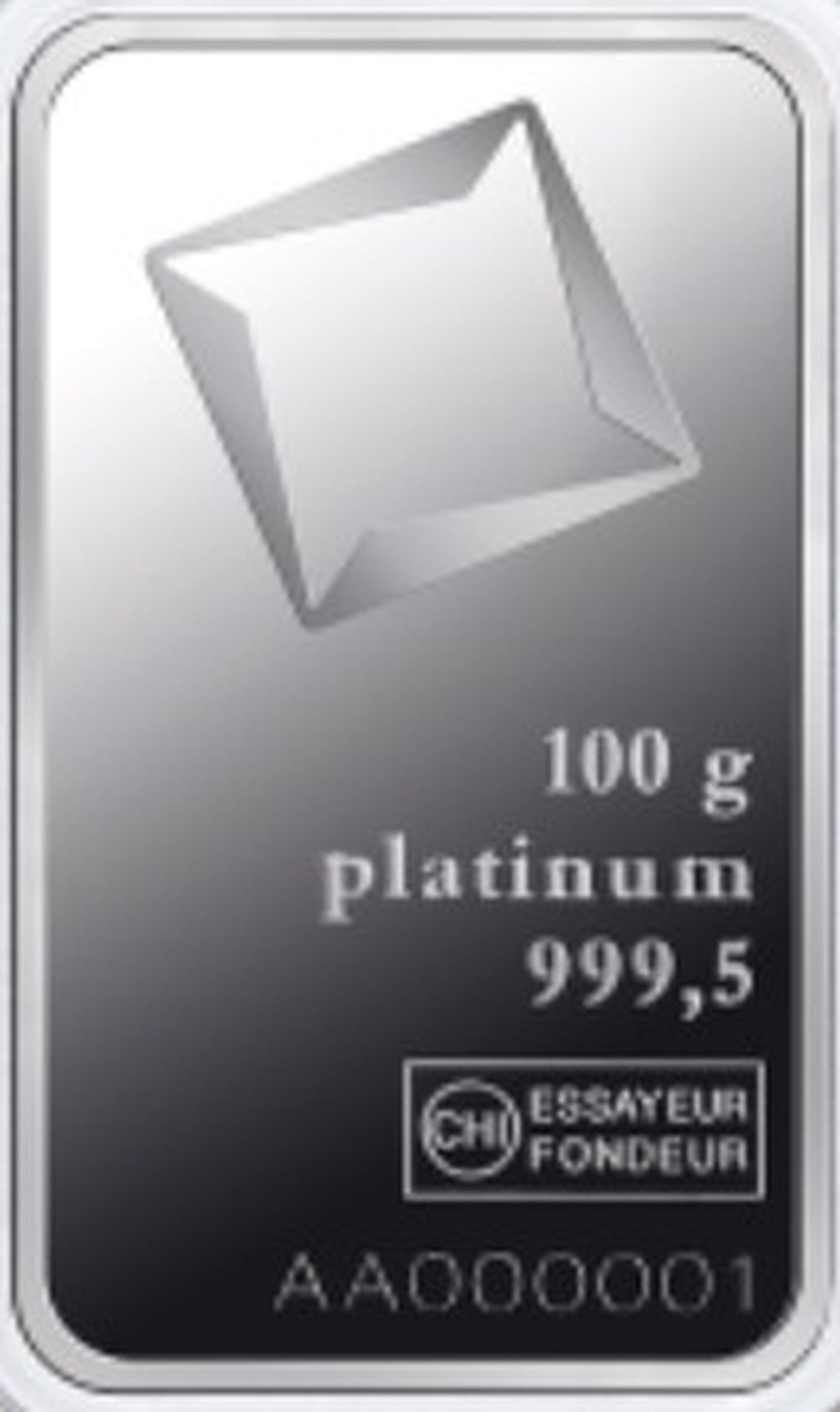 100g Platinum Bar Grade B