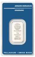 10g Palladium Bar Argor-Heraeus
