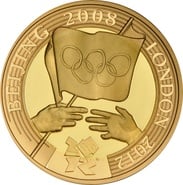 2008 Proof £2 Coin Gold Double Sovereign London Olympic Handover Ceremony