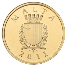 2011 Maltese Gold Proof 50 Euro coin Phoenicians