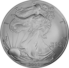 2002 American Silver Eagle Coin 1oz