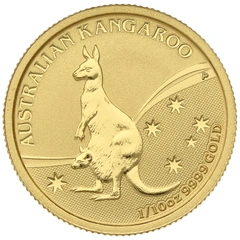 2009 1/10oz Australian Kangaroo Gold Nugget Coin