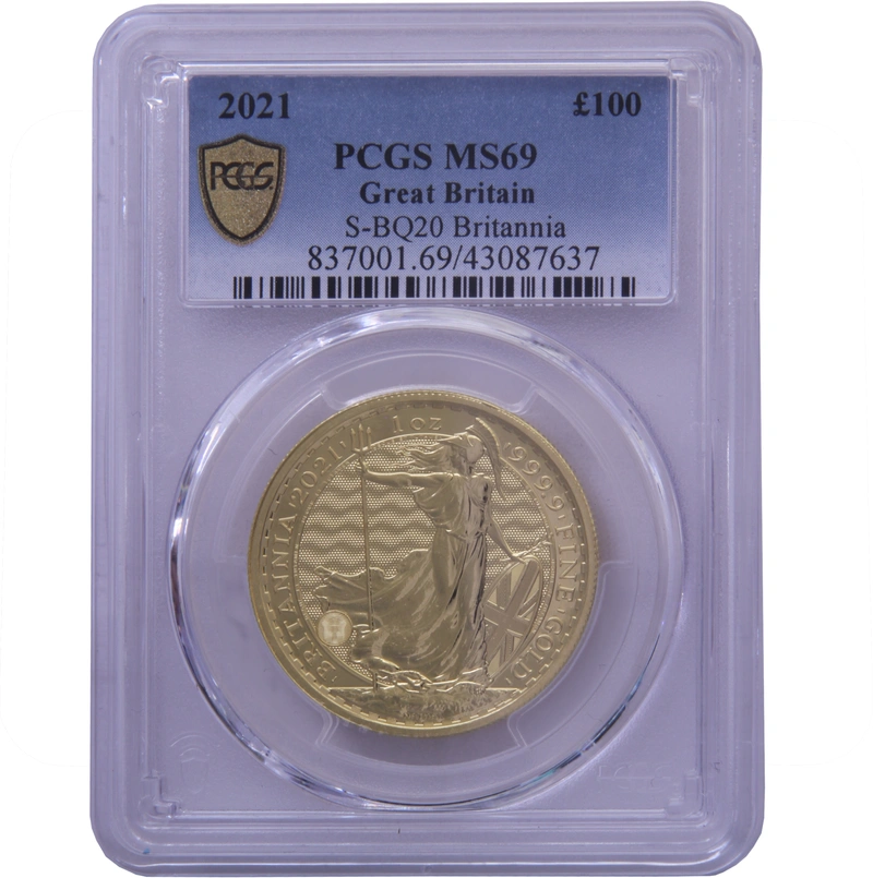 2021 Gold Britannia Coin 1oz PCGS MS69
