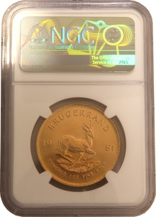 1981 Krugerrand Gold Coin 1oz NGC MS67