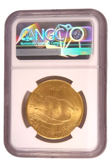1909 $20 Gold Coin Double Eagle St Gaudens Head San Francisco NGC MS63+